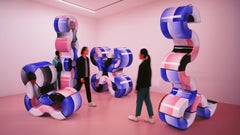 LOOP 13 by Paul Sende, 3D Printed Modular Sculpture Car Paint Varnish Finishing