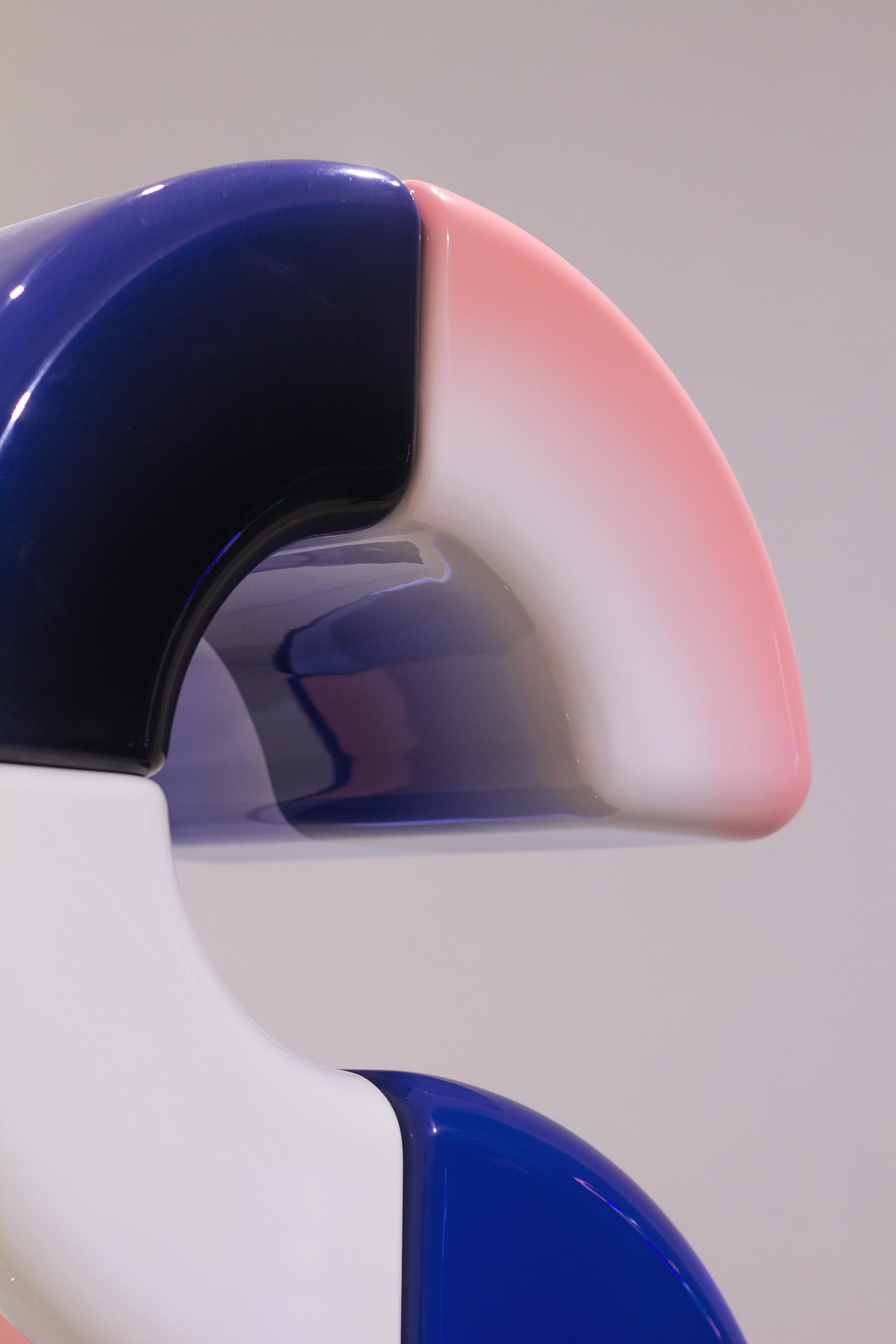 Varnished LOOP 13 by Paul Sende, 3D Printed Modular Sculpture Car Paint Varnish Finishing For Sale