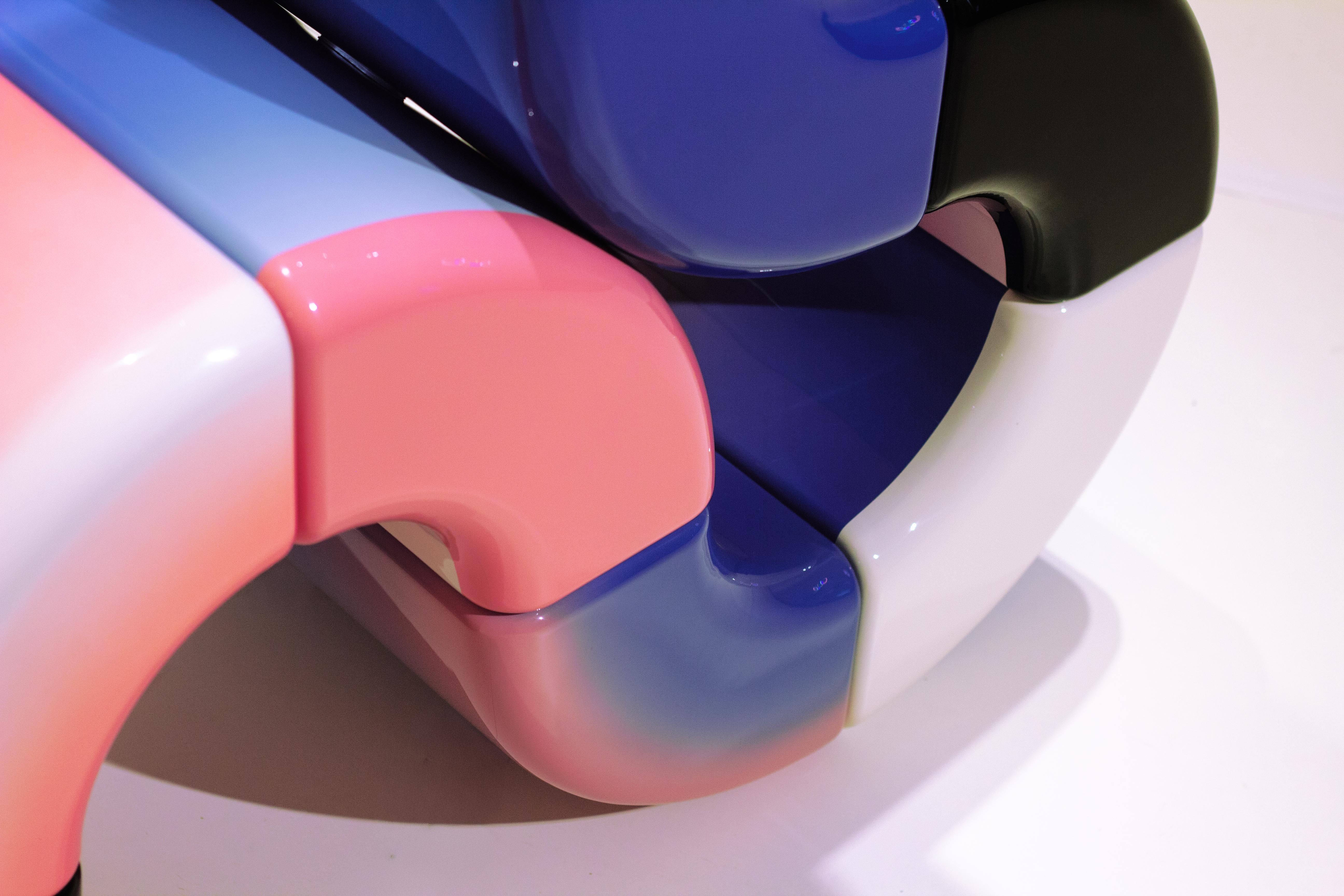 LOOP 13 by Paul Sende, 3D Printed Modular Sculpture Car Paint Varnish Finishing In New Condition For Sale In New York, NY