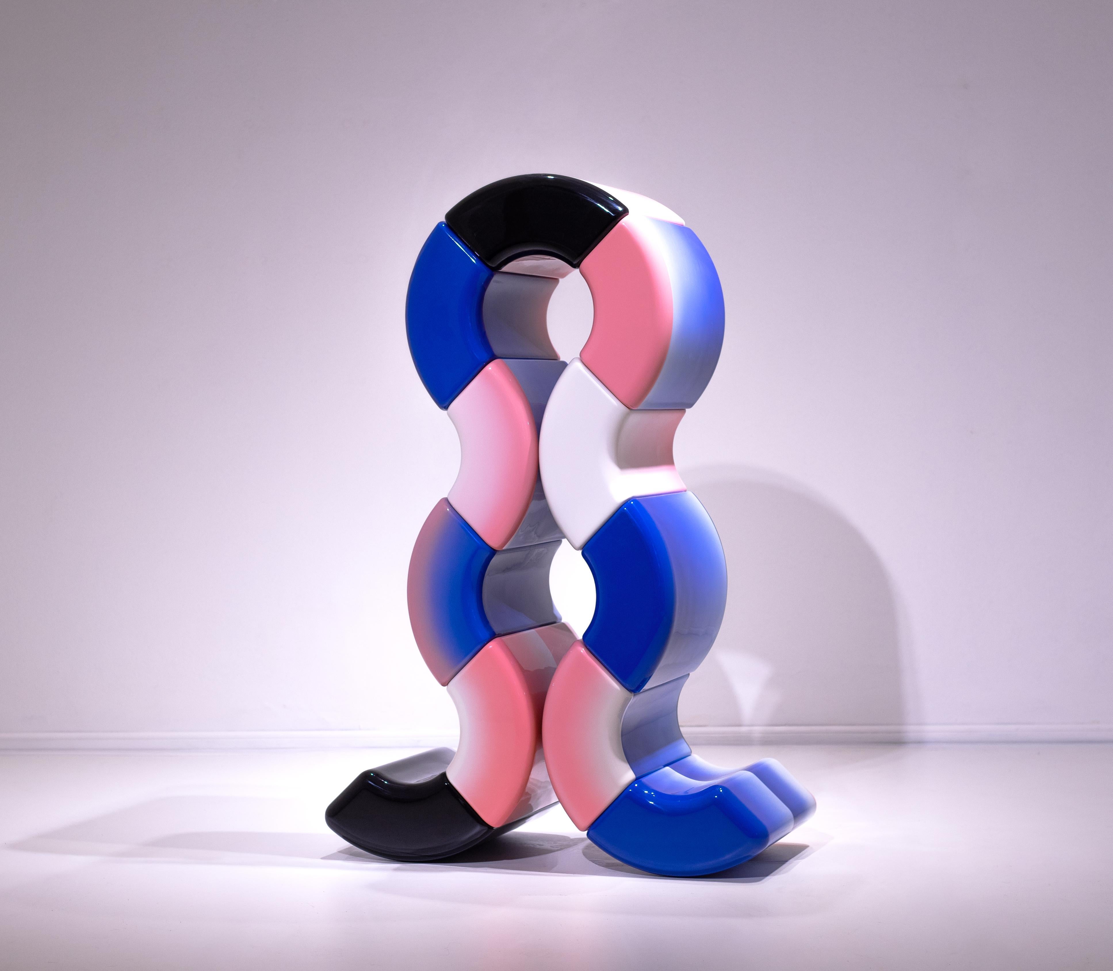 LOOP 13 by Paul Sende, 3D Printed Modular Sculpture Car Paint Varnish Finishing For Sale 1