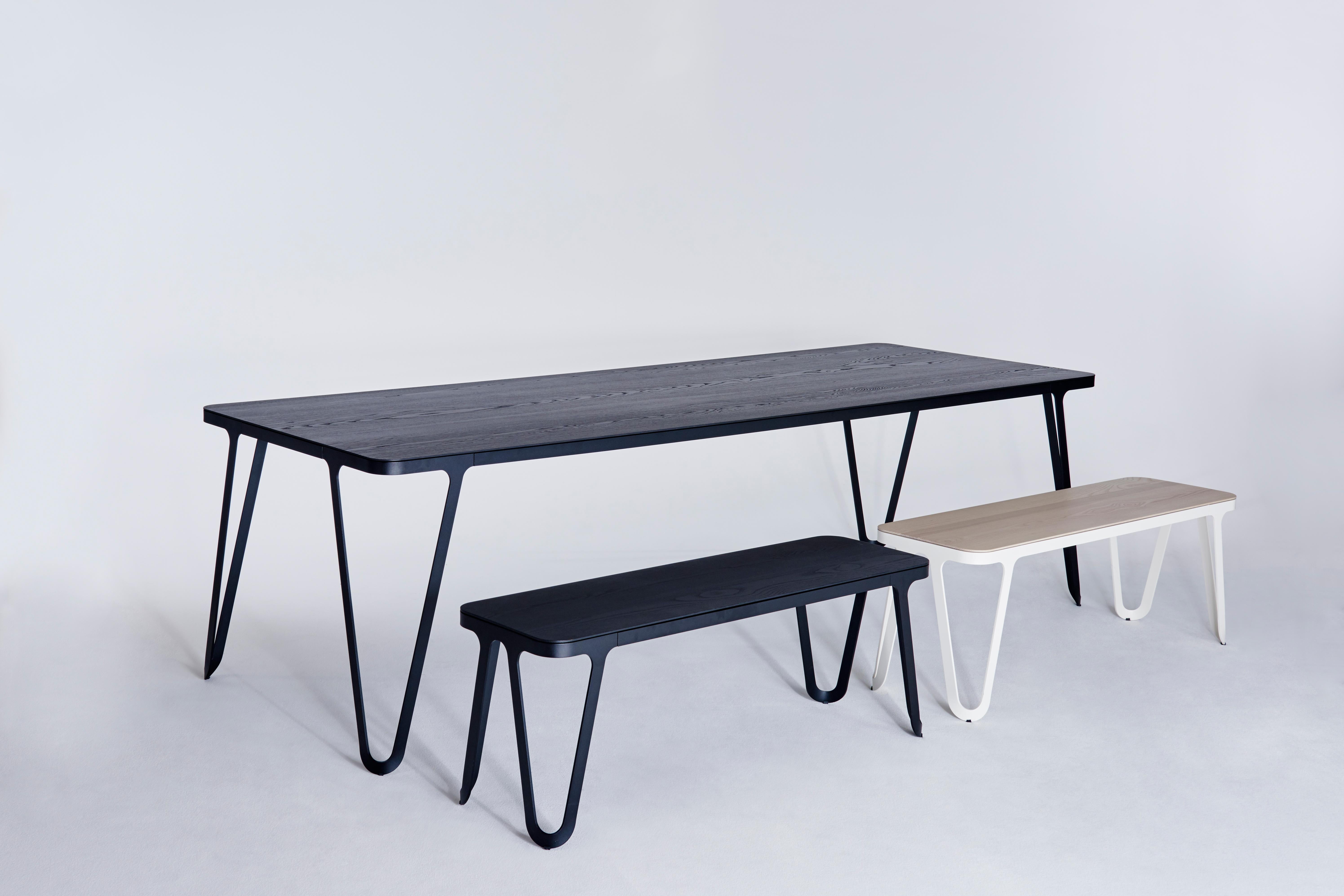Loop Bench 120 Ash by Sebastian Scherer In New Condition For Sale In Geneve, CH