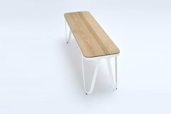 Loop Bench 160 Walnut by Sebastian Scherer