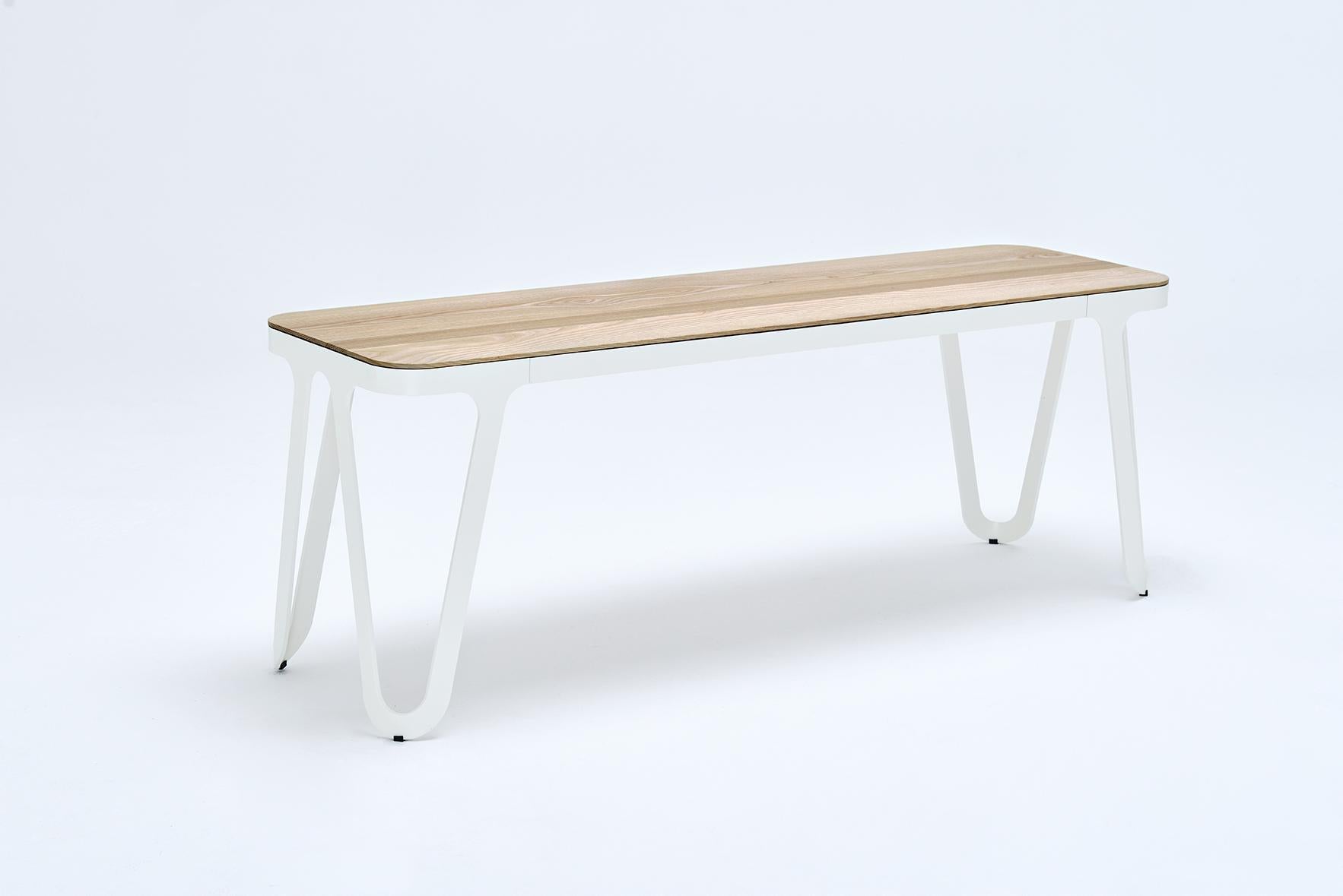 Loop Bench 240 Oak by Sebastian Scherer For Sale 1