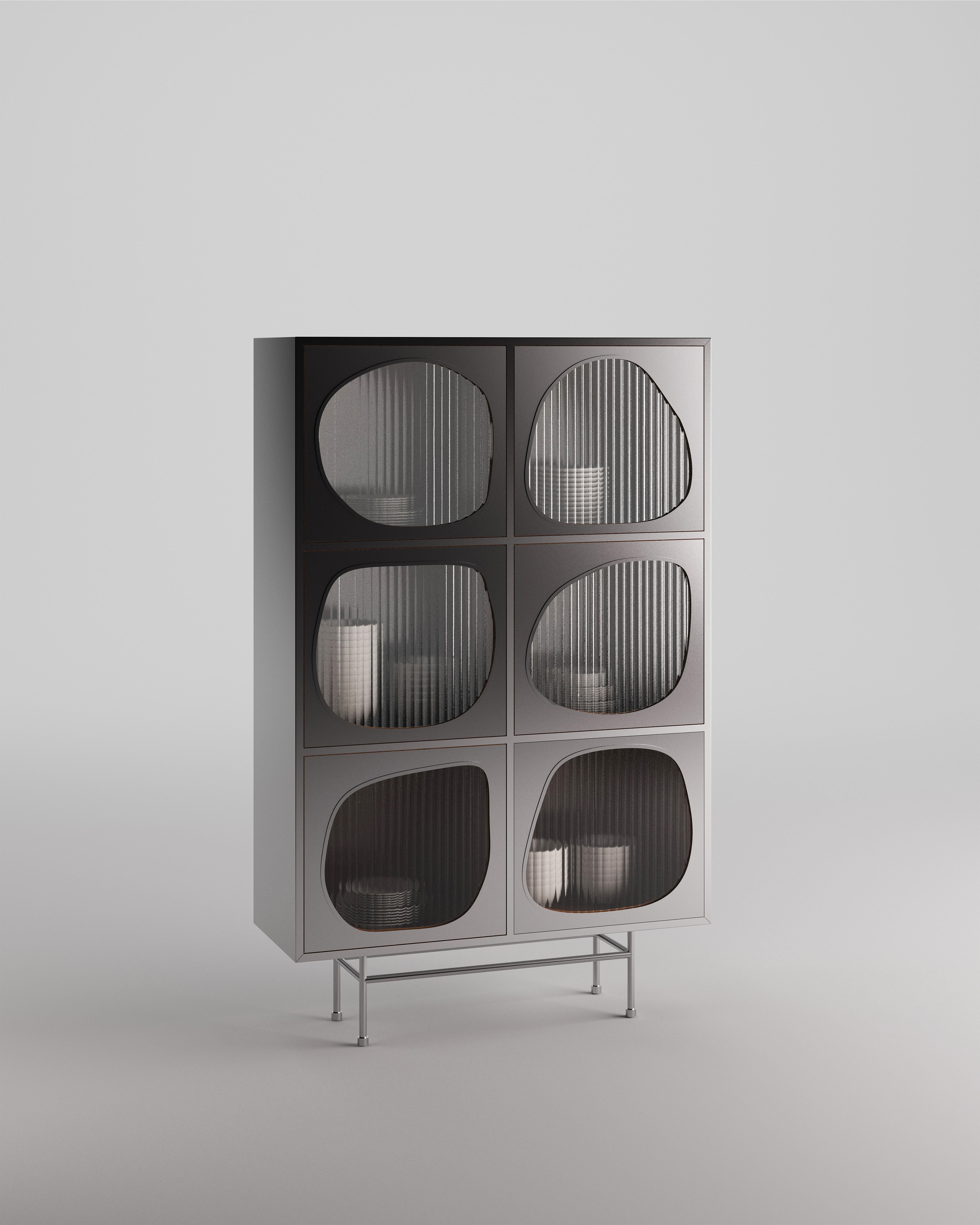 Loop Cabinet by Tuğçe Geyik
Dimensions: D 45 x W 120 x H 190 cm.
Materials: Stainless steel.

Tuğçe Geyik is an architect and designer based in Istanbul. She studied at Yildiz Technical University, Department of Architecture. She began her career by