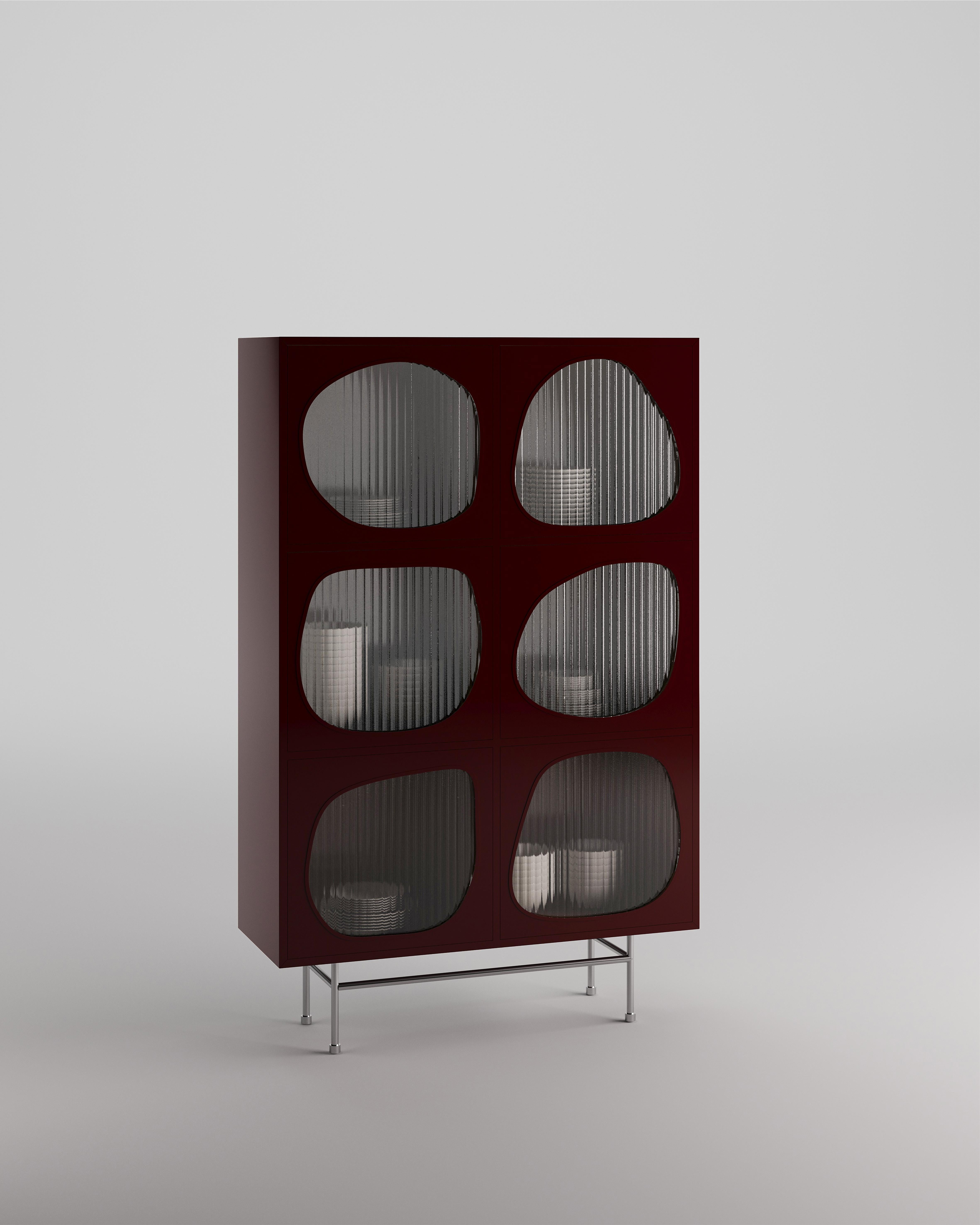 Loop Cabinet by Tuğçe Geyik
Dimensions: D 45 x W 120 x H 190 cm.
Materials: Stainless steel and wood.

Available in custom sizing and finishes. Please contact us.

Tuğçe Geyik is an architect and designer based in Istanbul. She studied at Yildiz