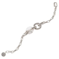 Bracciale a catena Looping in argento 925 e Clear Air Eco Gem di CLED
