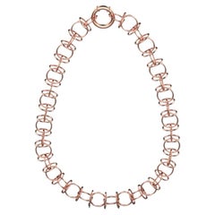 Collier à chaîne Looping, or rose 18 carats
