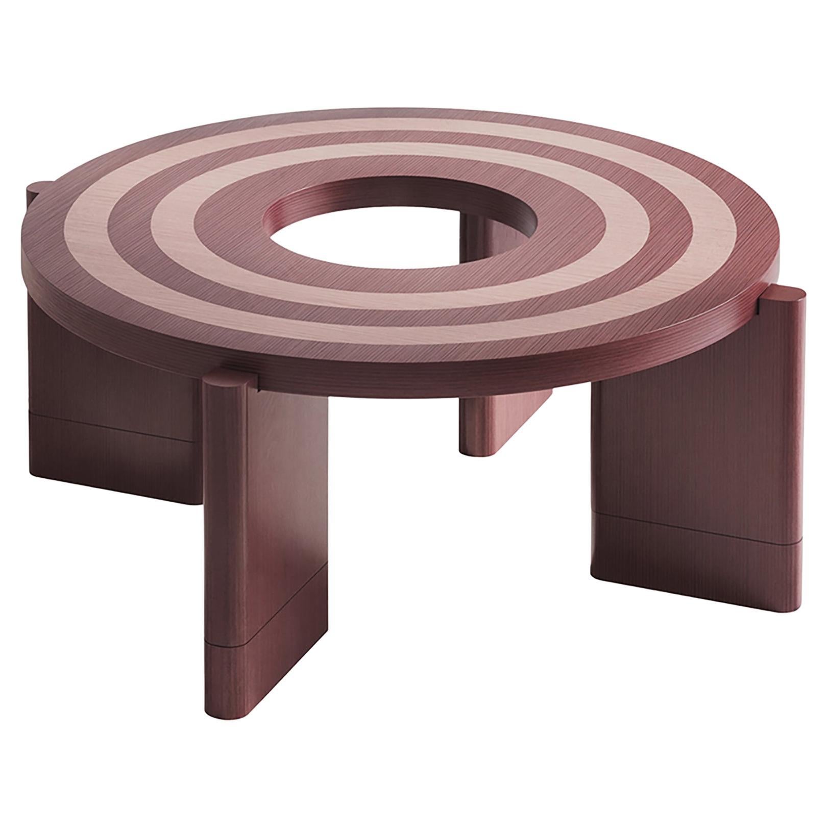 Mesa baja Loop Rojo Claret by Hermhaus