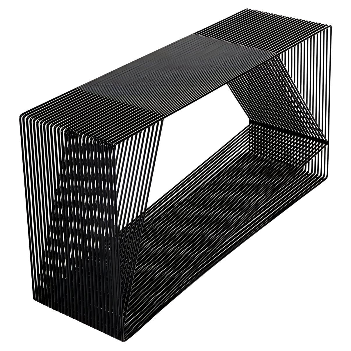 LOOP - Contemporary Minimal Geometric Steel Rod Console by TJOKEEFE For Sale