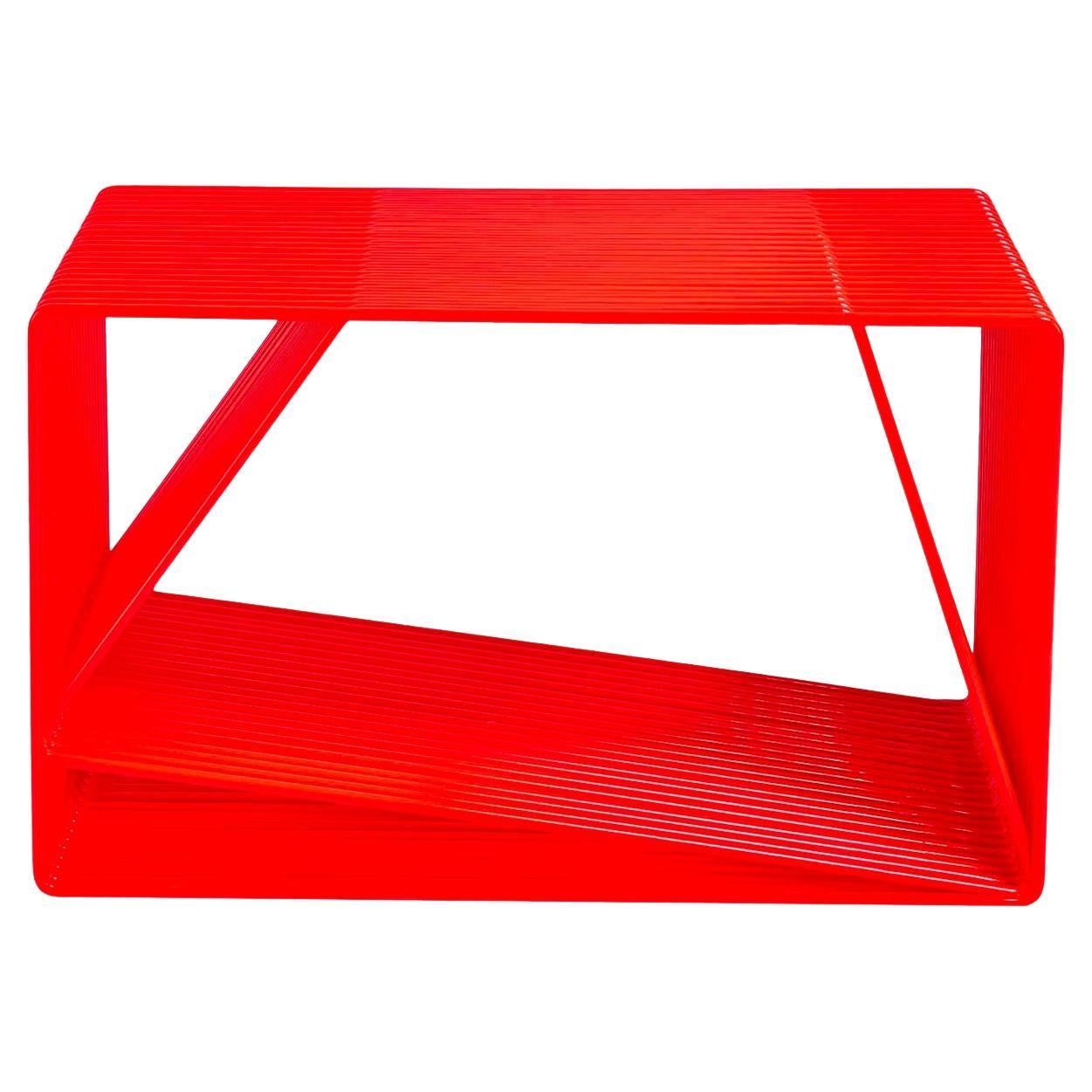 LOOP - Contemporary Minimal Geometric Steel Rod Side Table by TJOKEEFE In New Condition For Sale In Chicago, IL
