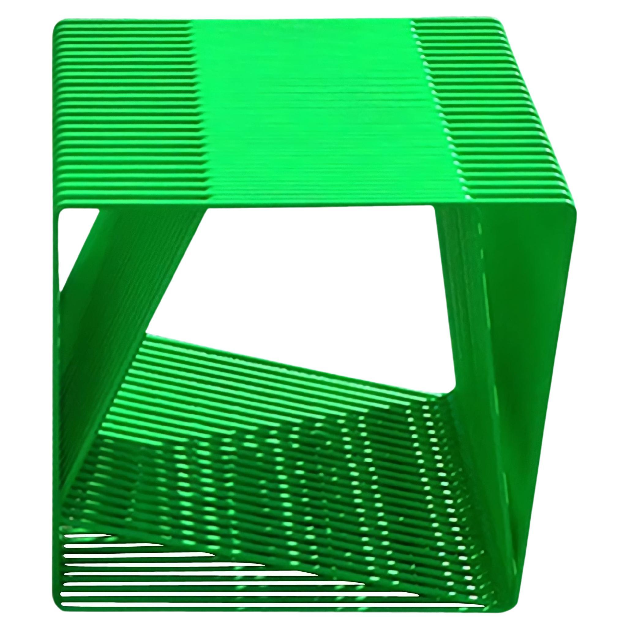 LOOP - Contemporary Minimal Geometric Steel Rod Side Table by TJOKEEFE For Sale
