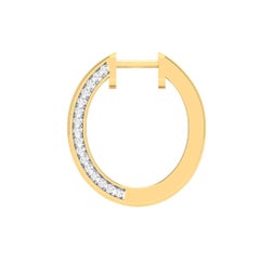Loop Diamond Earrings, 18k Gold, 1.026ct
