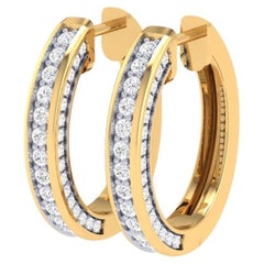 Diamant-Ohrringe mit Schleife, 18 Karat Gold, 1,026 Karat