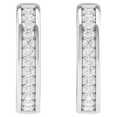 Diamant-Ohrringe mit Schleife, 18 Karat Weißgold, 1,026 Karat