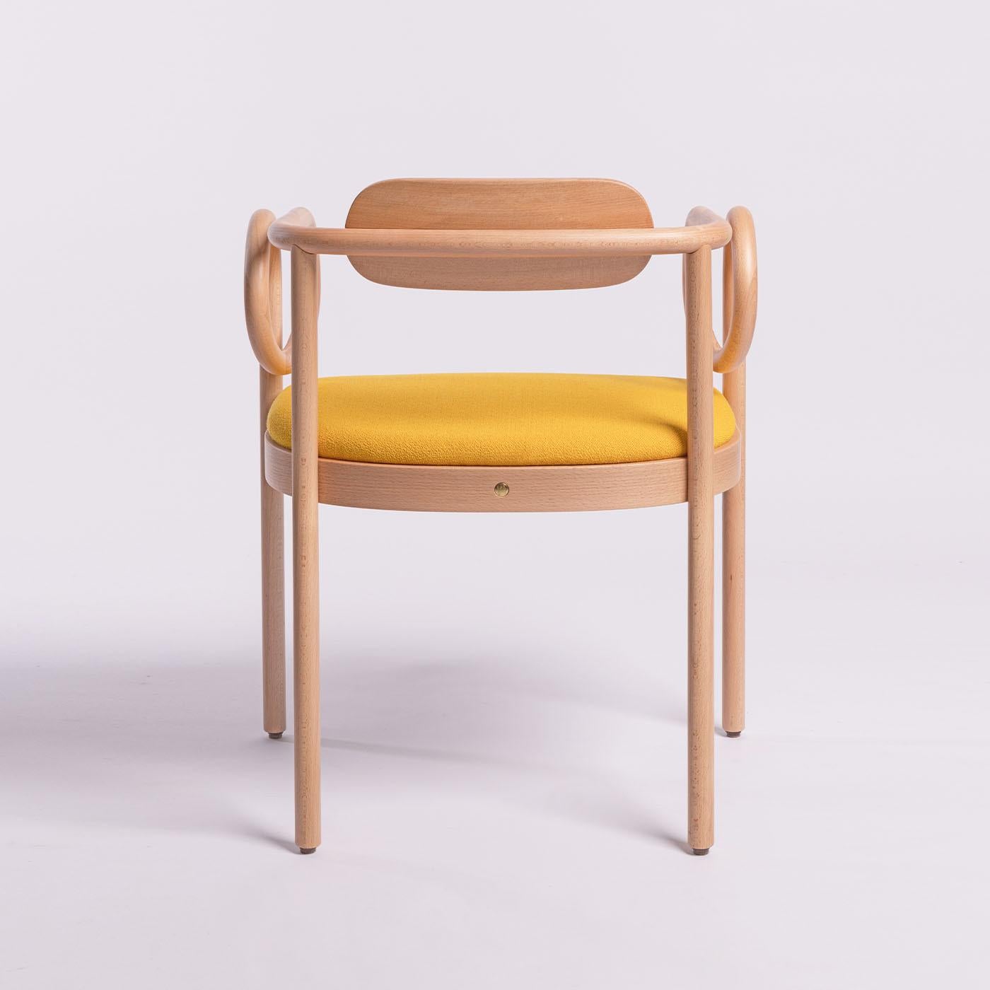 Wood Loop Dining Chair by India Mahdavi For Sale