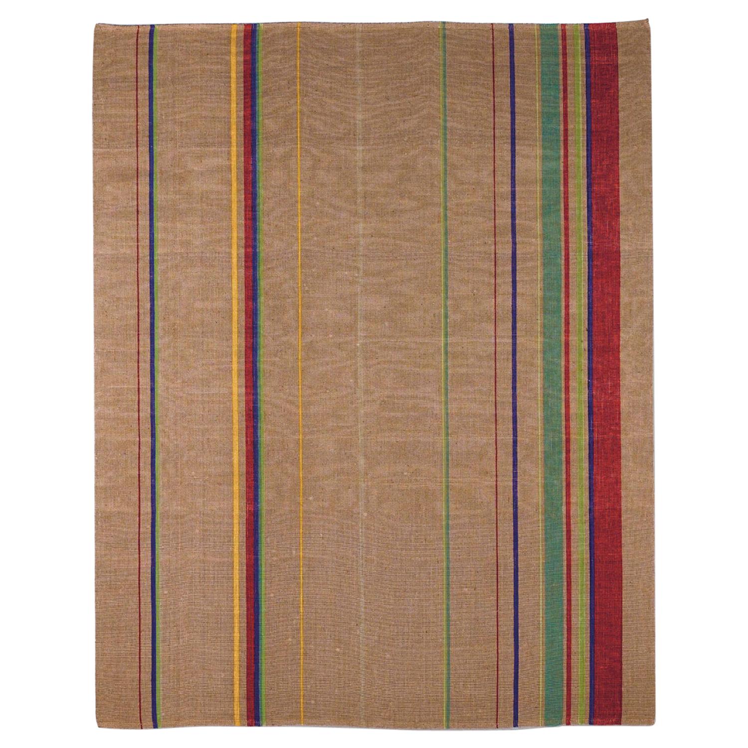 Nature Inspired Striped Spring Thin Rug by Deanna Comellini In Stock 200x250 cm
