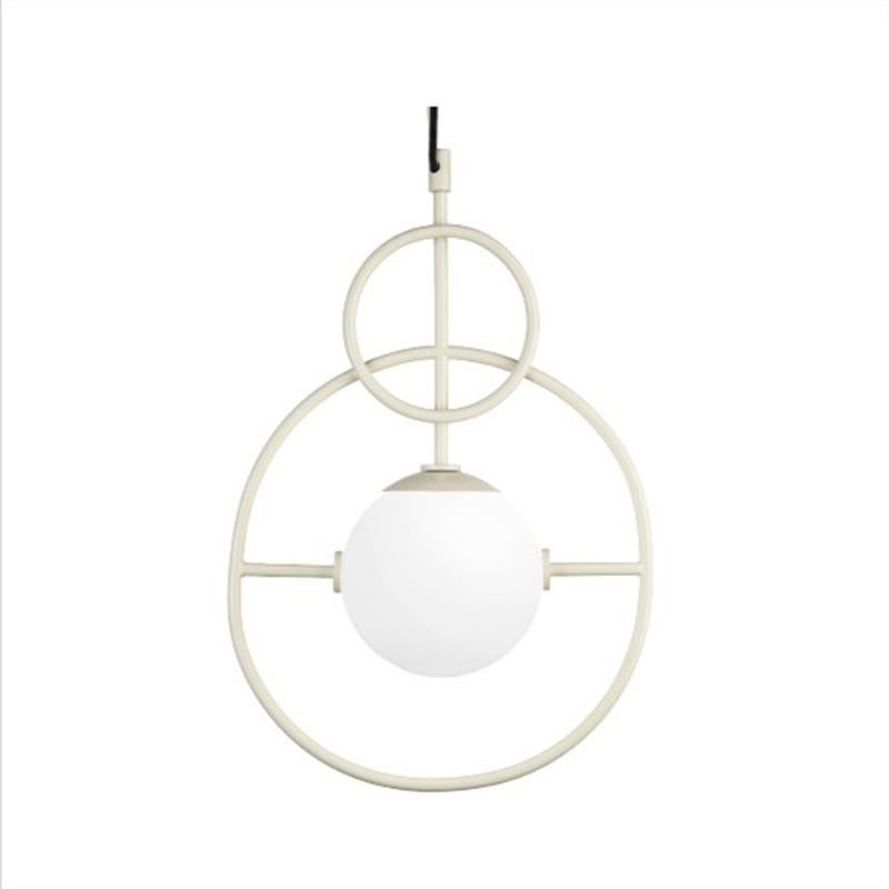 Loop Table Lamp evokes a sense of playfulness thanks to the juxtaposition of primary shapes. It can be used to create a modern yet timeless space and resembles a modern, elegant sculpture, producing a magical luminous atmosphere, with its Art Deco