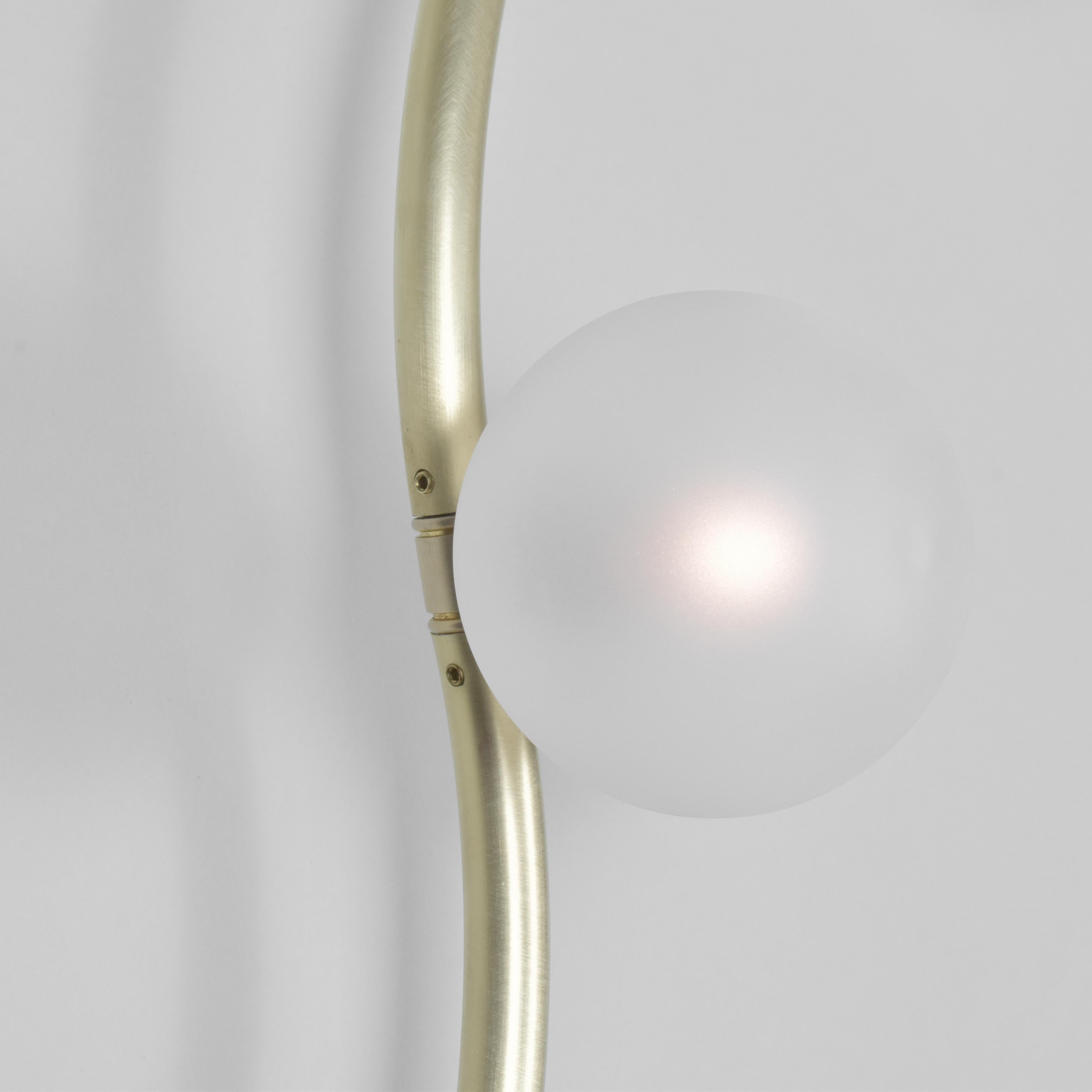 Polished Loop Light, Sconce or Ceiling Mount in Customizable Configurations For Sale