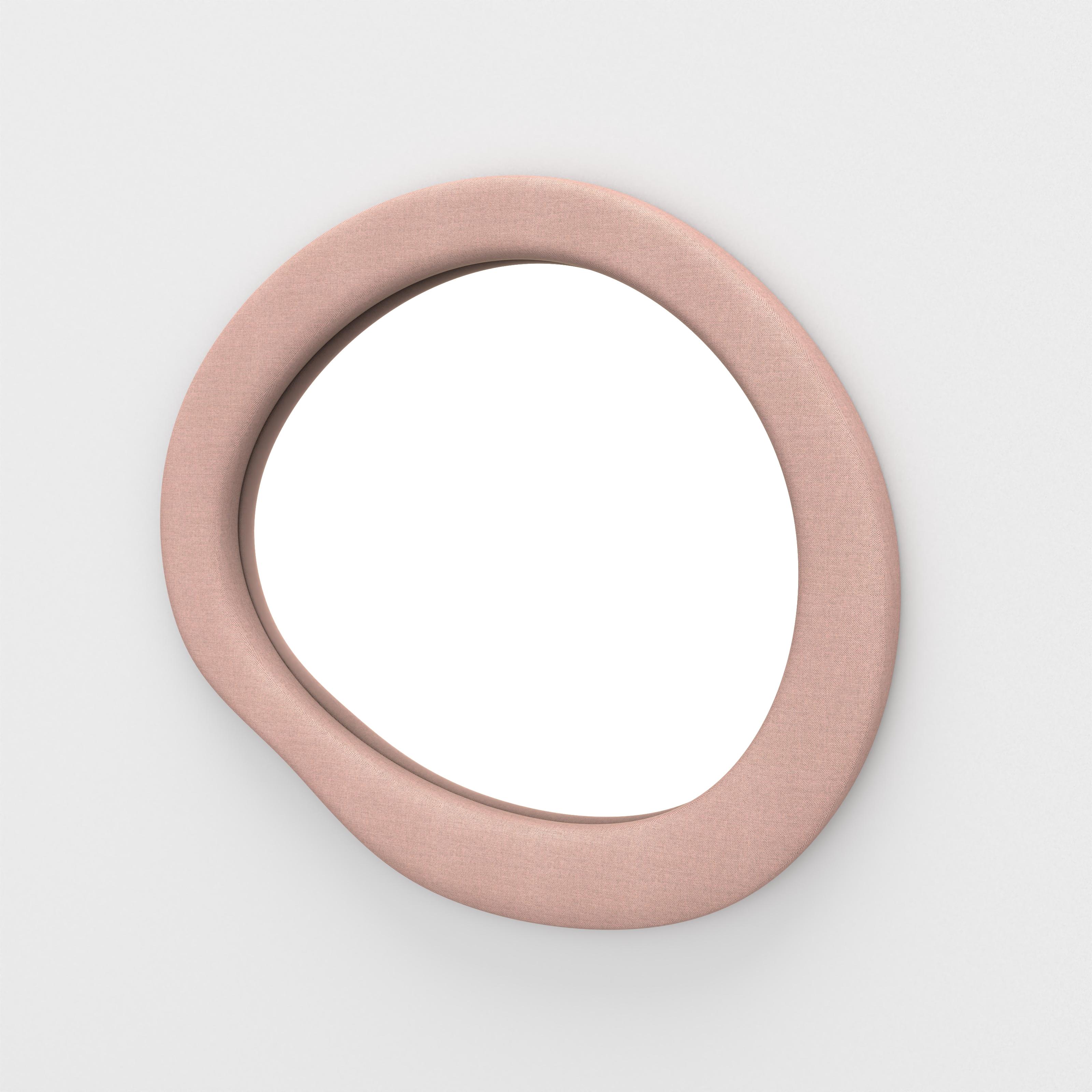 Moderno Specchio Looping, Rewool Blush Pink in vendita