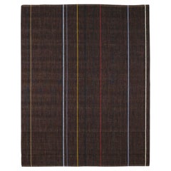 Natural Thin Striped Spring Jute Rug by Deanna Comellini In Stock 200x250 cm