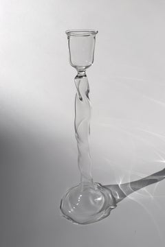 Loop Series Stream 1 Candle Holder in Borosilicate Glass by Studio-Chacha