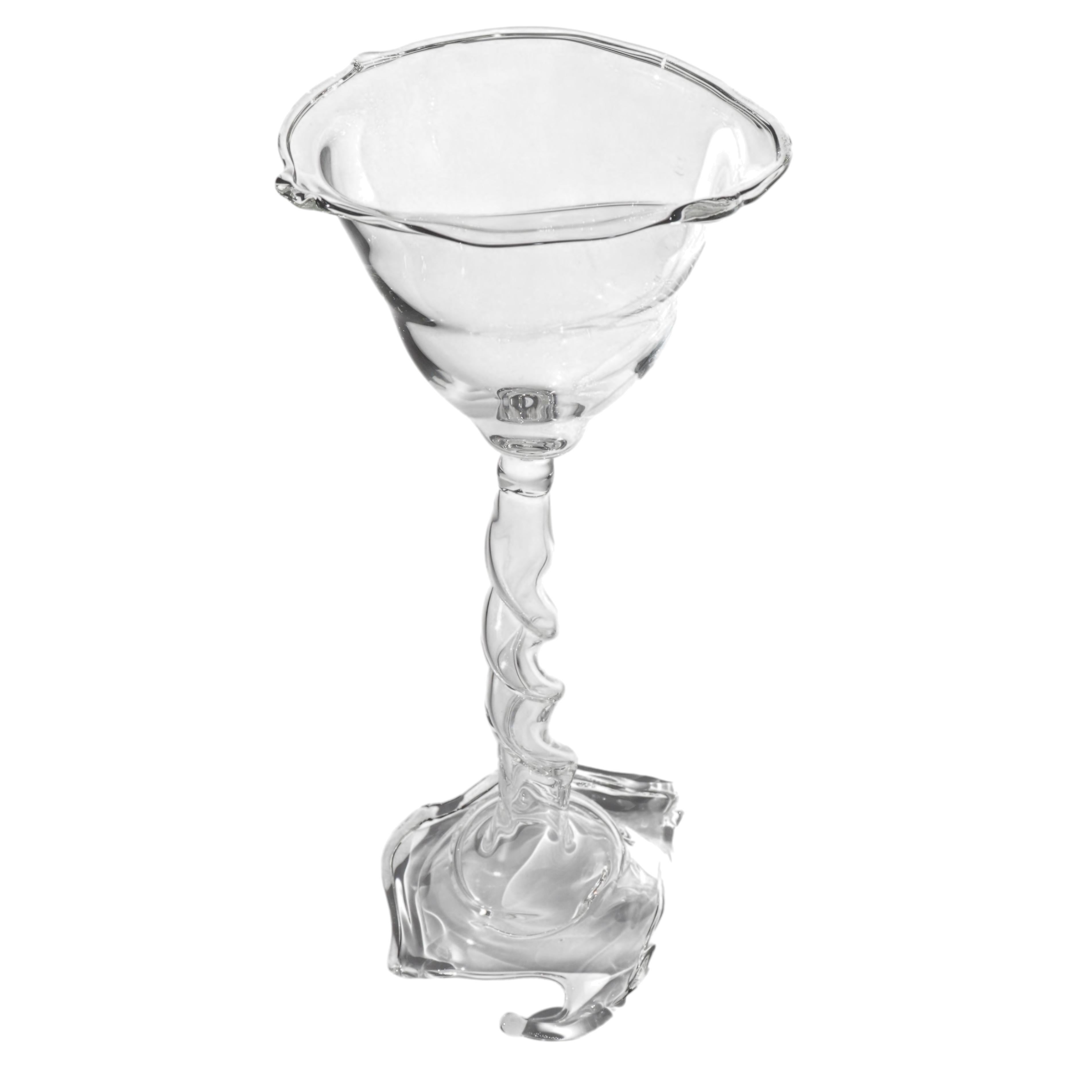 Loop Series Twist Stemmed Glass in Borosilicate Glass by Studio-Chacha