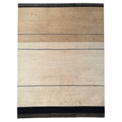 Loop Stripe Transitional Hand-Knotted Wool Rug – 8'9" x 11'9"