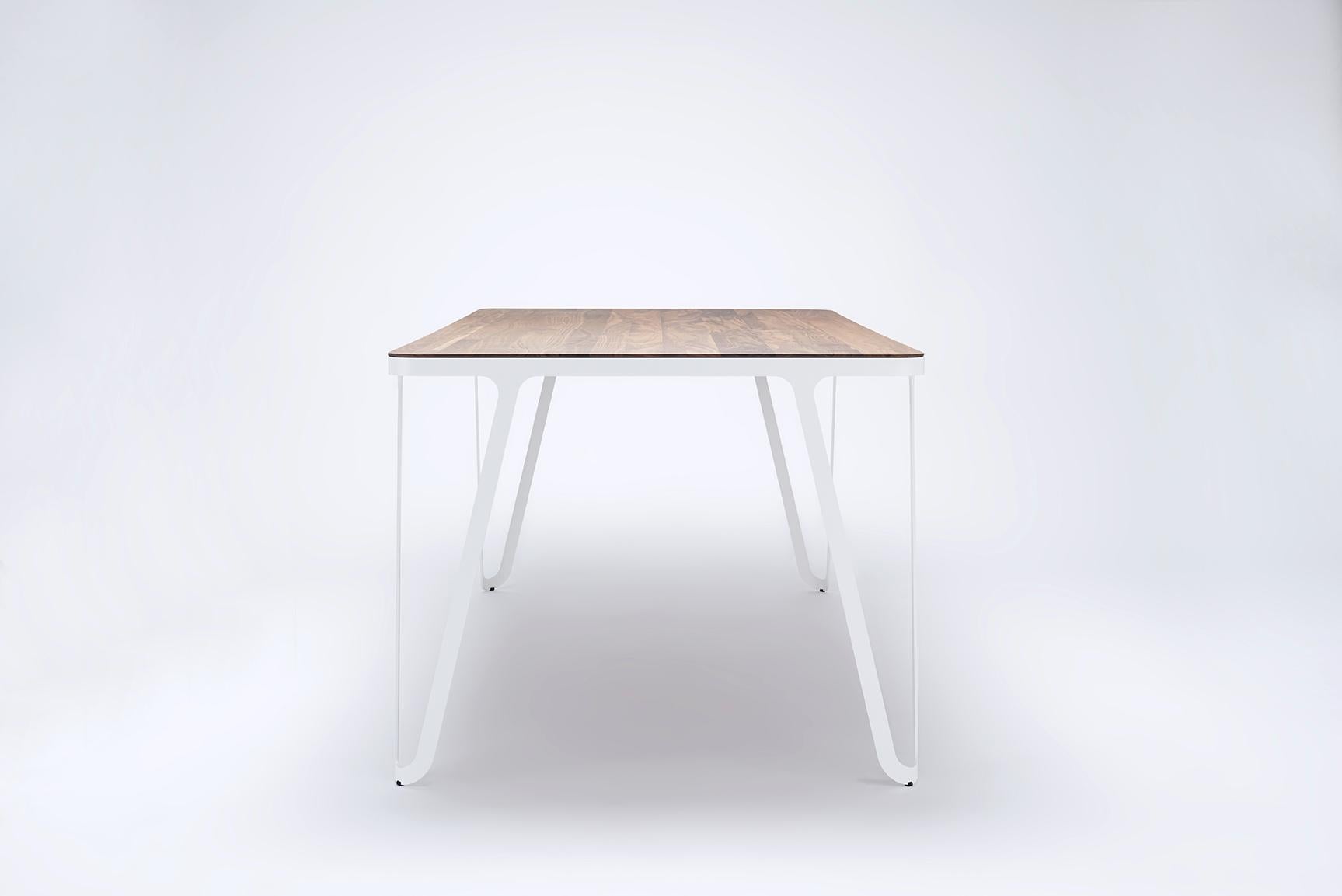 Aluminum Loop Table 160 Ash by Sebastian Scherer For Sale