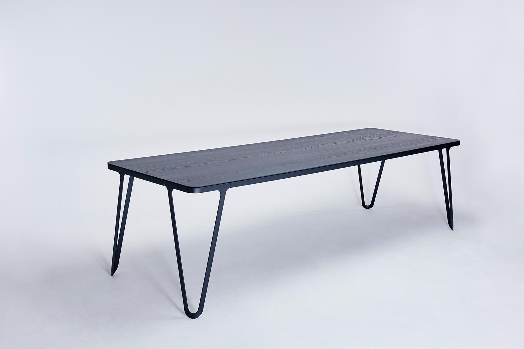Contemporary Loop Table 160 Oak by Sebastian Scherer For Sale