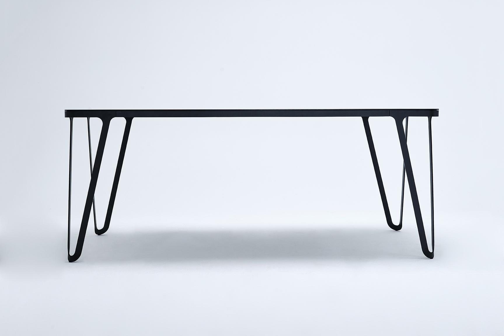 German Loop Table 200 Oak by Sebastian Scherer