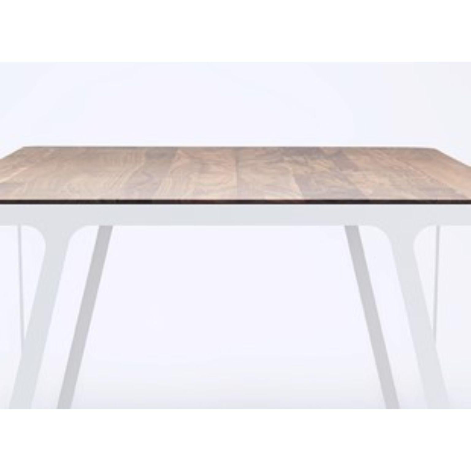 Post-Modern Loop Table 200 Walnut by Sebastian Scherer For Sale