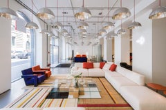 21st Cent Striped Natural Fibers Rug by Deanna Comellini In Stock 200x300 cm