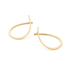 Loops: 18 kt Yellow golden earrings