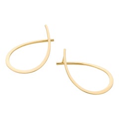 Loops: 18 kt Yellow golden earrings