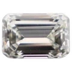 Diamante sfuso da 0,81 smeraldo taglio naturale VS1 H.