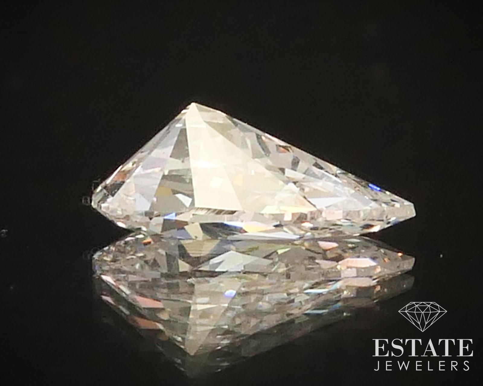 Taille poire Diamant naturel taille poire 1,83 carat certifié GIA SI1/J i15047 en vente