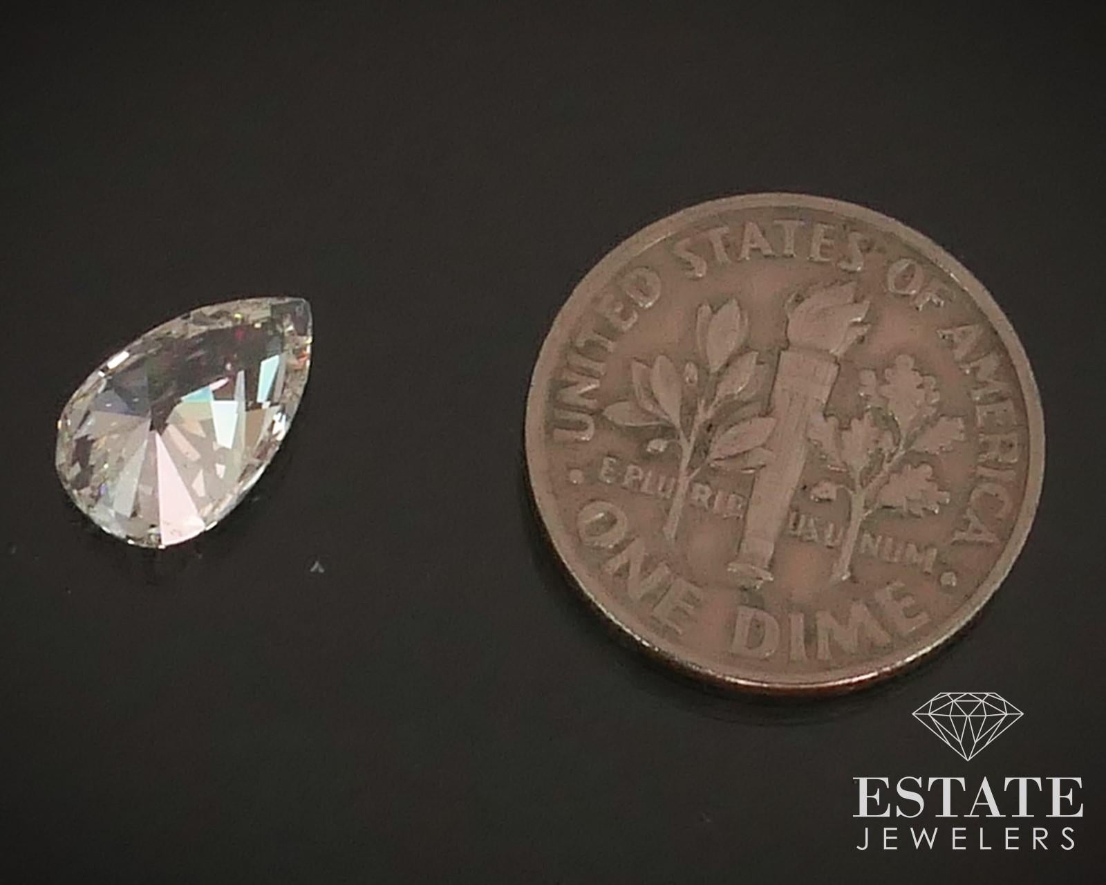 Diamant naturel taille poire 1,83 carat certifié GIA SI1/J i15047 Bon état - En vente à Toledo, OH