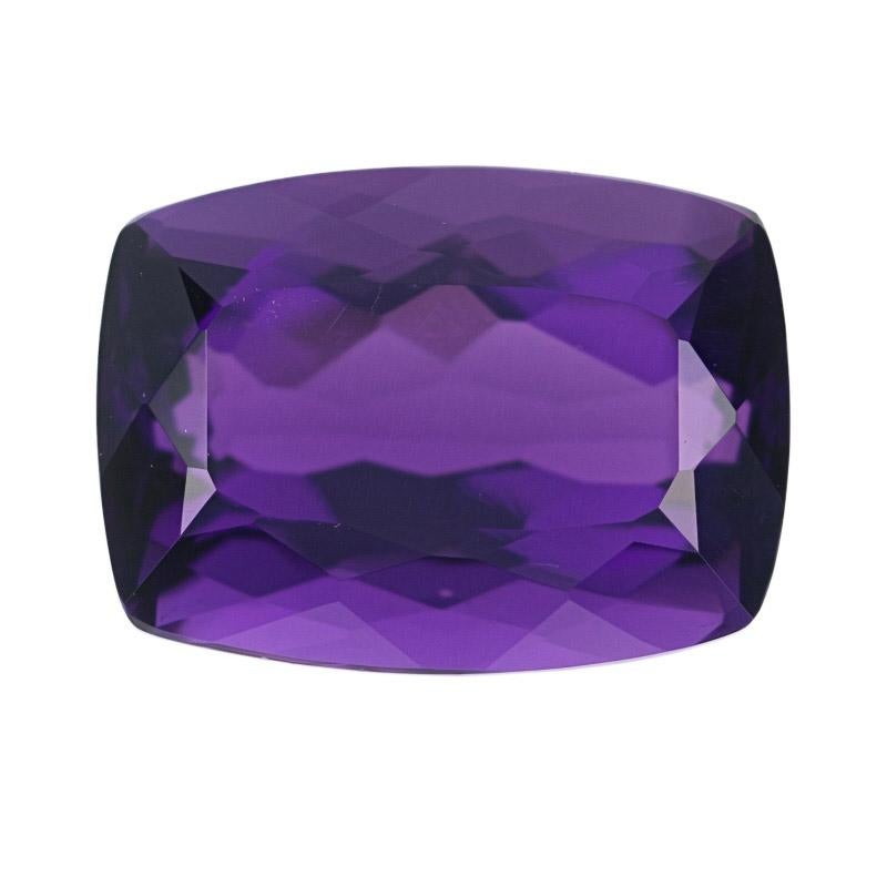 Shape/Cut: Cushion 
Color: Purple
Dimensions (mm): 16.39 x 12.14 
Weight: 11.49ct 

Condition: New

Please check out the enlarged pictures.

Thank you for taking the time to read our description. If you have any questions, please do not hesitate to