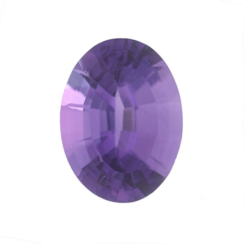 Loose Amethyst - Oval 9.62ct Purple Solitaire In New Condition For Sale In Greensboro, NC