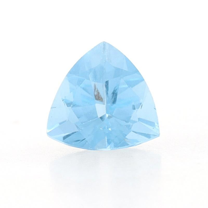 Treatment: Heating
Carat(s): 2.77ct
Cut: Trillion
Color: Blue
Size: (mm) 10.14 x 10.04 x 6.33

Condition: New

We have been dealing in fine new, vintage, antique, and estate jewelry for over 15 years with an eye for the unique. We believe in getting