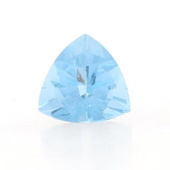 Loose Aquamarine - Trillion 2.77ct Blue Solitaire