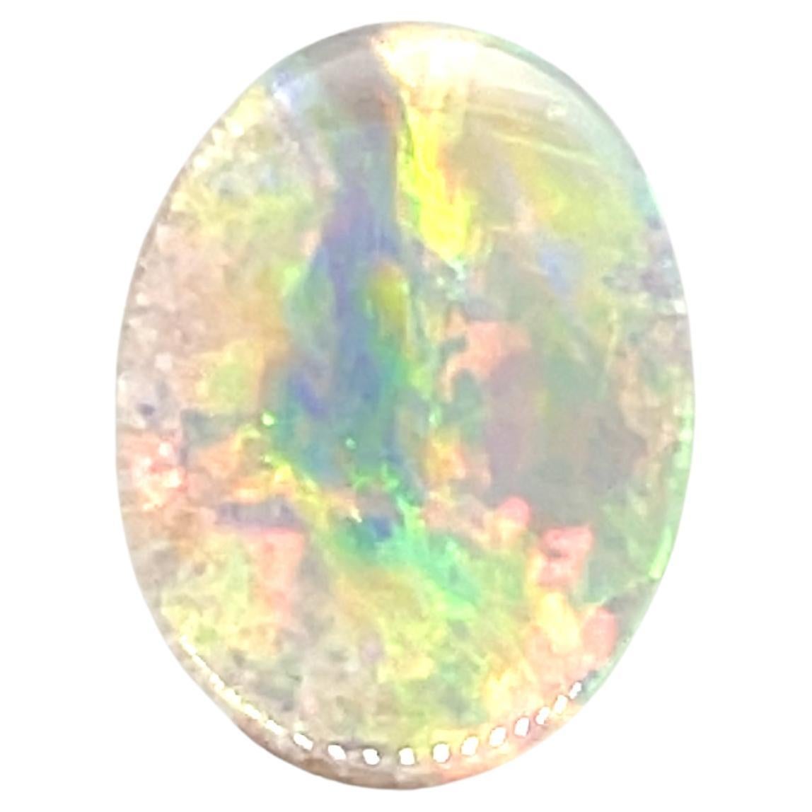 Loose Oval Australian Opal Gemstone