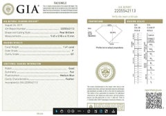 Loose Diamond, 1.41 CT, GIA Certified, Pear Brilliant Cut