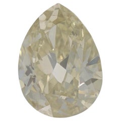 Loser Diamant - Antike Birne 2,29ct Fancy Brownish Yellow SI1 Solitaire