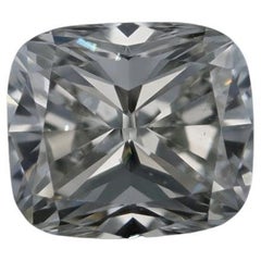 Solitaire coussin 1,70 carat certifié GIA K VS2