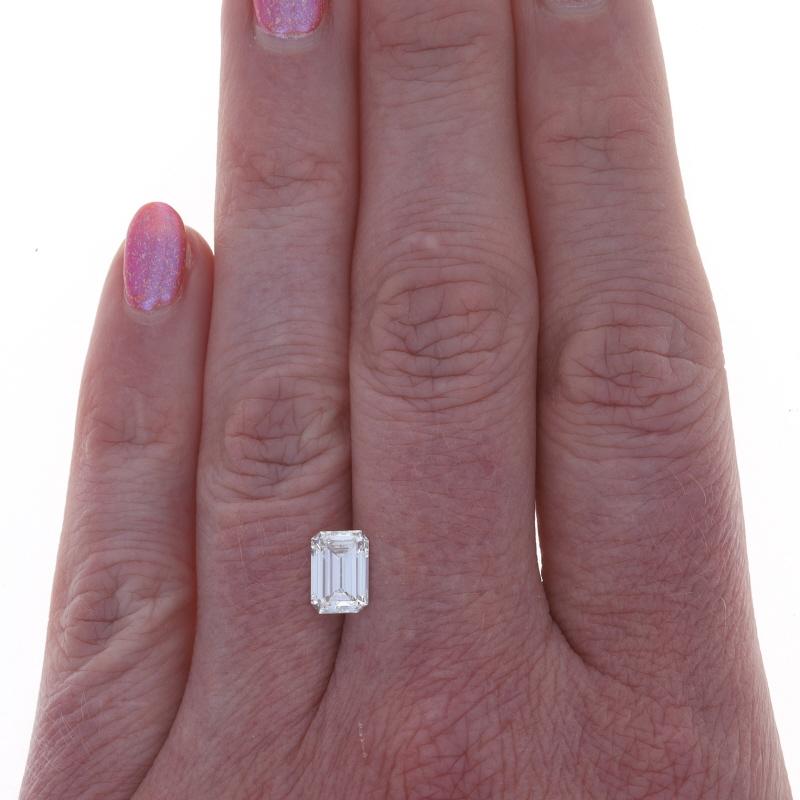 Emerald Cut Loose Diamond - Emerald 1.27ct GIA E VS1 Solitaire For Sale