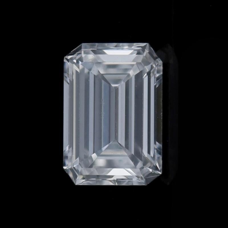 Loose Diamond - Emerald 1.27ct GIA E VS1 Solitaire In Excellent Condition For Sale In Greensboro, NC