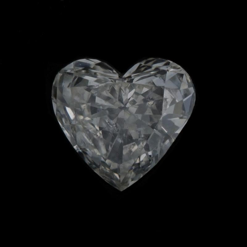 Loose Diamond - Heart .63ct GIA K I1 Solitaire In New Condition For Sale In Greensboro, NC