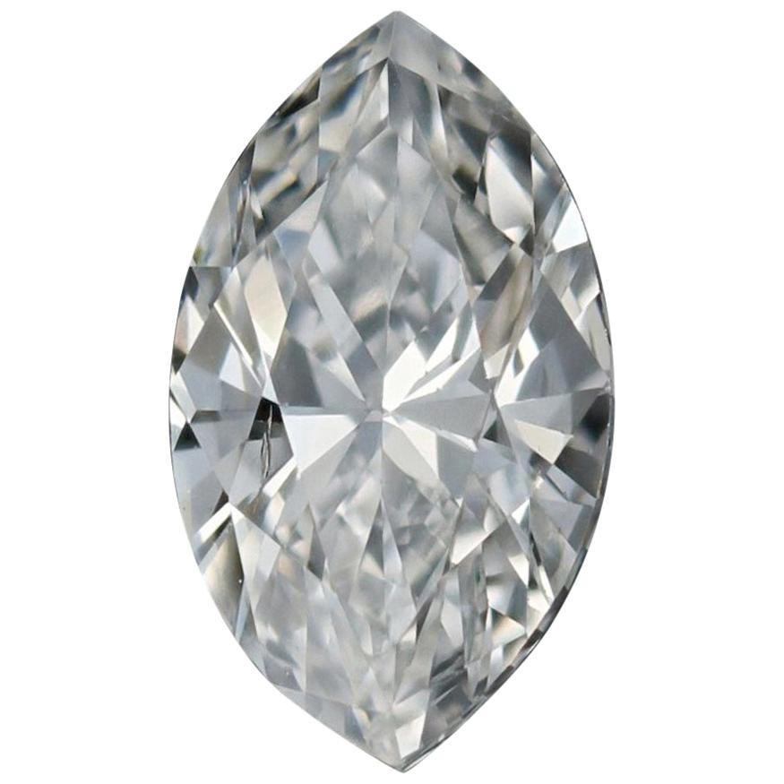 Diamant libre, taille marquise .70 carat GIA SI1 F Solitaire en vente
