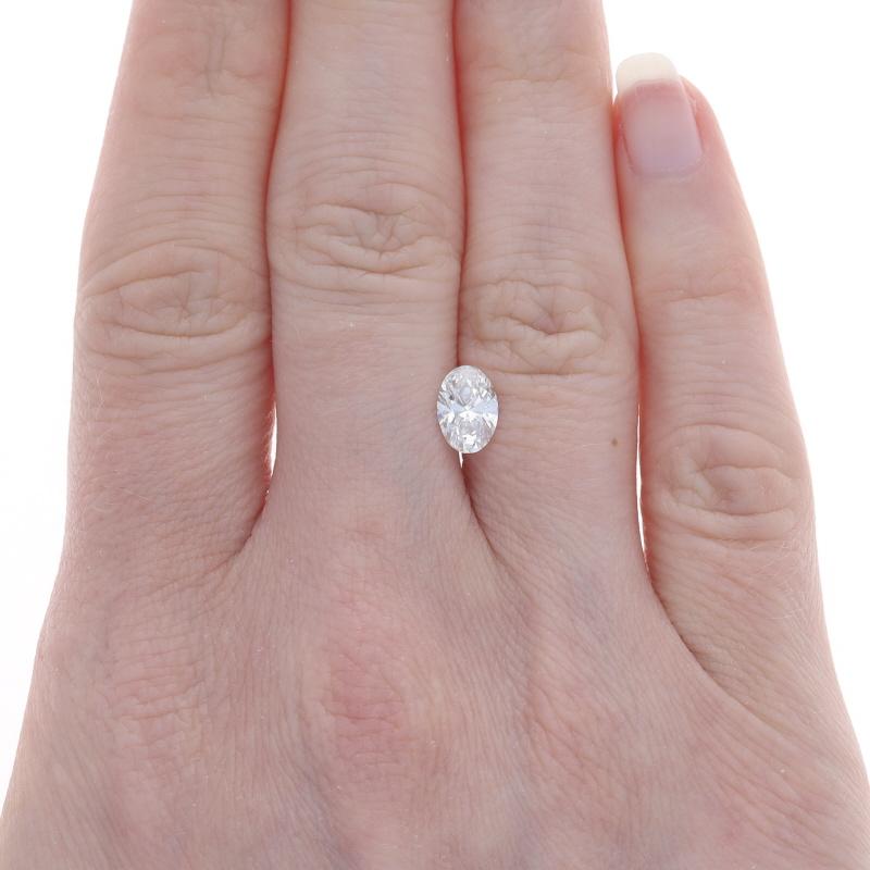 Taille ovale Solitaire ovale 1,01 carat certifié GIA I SI1 en vente